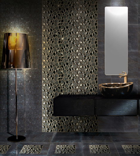 Мозаичная плитка в дизайне ванной комнаты