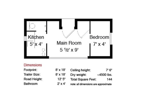 План чертеж расположения комнат в доме контейнере