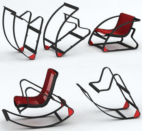 Офисное кресло, которое легко трансформируется в кресло-качалку