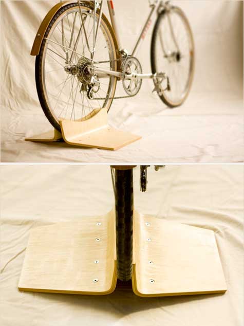 Компактная подставка для велосипеда
