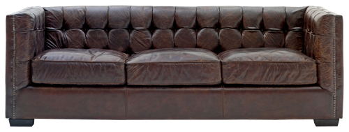 Большой диван из натуральной кожи