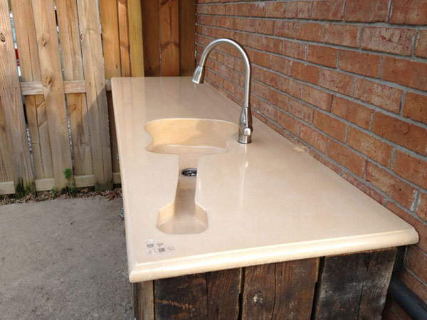 Кухонная мебель из бетона