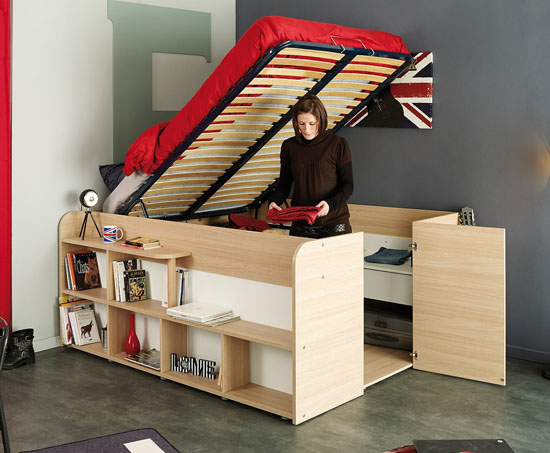 кровать для подростка с большим ящиком